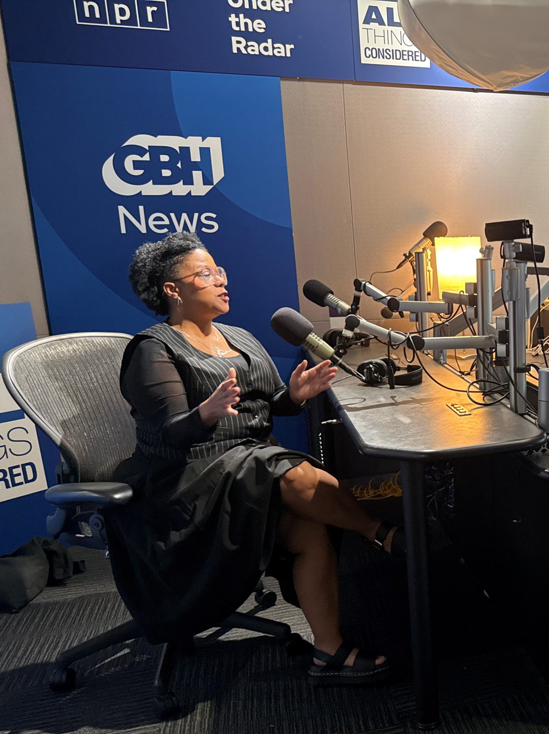 Tamryn Spruill speaking at GBH in Boston